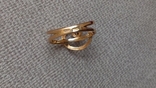 Кольцо золото 585, вставки цирконы., фото №7