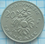 20 франков, Французская Полинезия, 1972г., фото №2