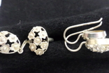 Набор из серебра - серьги, кулон, кольцо, фото №6