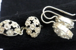 Набор из серебра - серьги, кулон, кольцо, фото №8