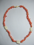 Ожерелье коралловое с перламутром., фото №7