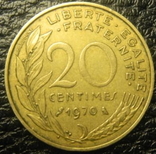 20 сантимів Франція 1970, фото №2