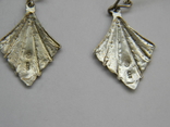 Серебряные Серьги, Серебро 925 пробы. 4,07 грамма, 4,7 х 2,0 см., photo number 6