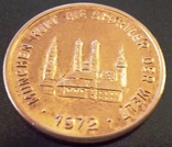 Токен 1972 року Німеччина. Мюнхен . Олімпійські  ігри., фото №3