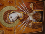 Икона из янтаря Божией Матери Семистрельная, фото №5