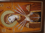 Икона из янтаря Божией Матери Семистрельная, фото №6