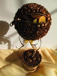 Кофейный топиарий "Достаток". Денежное дерево Подарок, сувенир,декор, фото №2