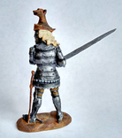 Оловянный солдатик миниатюра рыцарь сэр Джон де Фоксли, 1378 г. 1/32, ручная раскраска, фото №5
