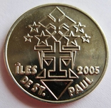 Острова Сент Поль (Французские Арктические территории), 5 евро 2005 г., фото №2