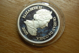 2005 Тристан да Куньа Tristan da Cunha. 1 крона. Корабль. флот. серебро 25,30гр, фото №9