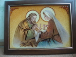 Икона из янтаря Святая семья №5, фото №4