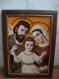 Икона из янтаря Святая семья №3, фото №4