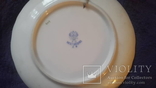 Старинная настенная фарфоровая тарелка клеймо Кузнецов, фото №4