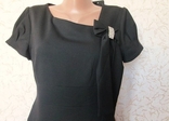 Чёрное платье для официального случая по фигуре короткий рукав р 48 Турция, фото №5