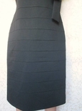 Чёрное платье для официального случая по фигуре короткий рукав р 48 Турция, фото №6