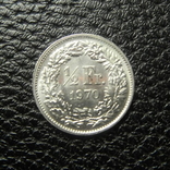 1/2 франка Швейцарія 1970, фото №2