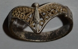 Кольцо серебро 875 СССР, фото №2