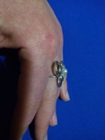 Серебряный перстень с культивированным жемчугом, фото №10