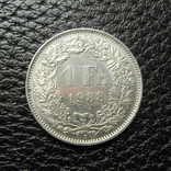 1 франк Швейцарії 1988 B, фото №2
