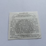 Ретро патерн PATERN Вільям IV 1836 р + сертифікат (копія) №11, фото №7