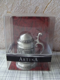 Коллекционная пивная кружка, бокал с сертификатом. Клеймо Artina SKS 95% Zinn., фото №2