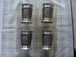 Коллекционные бокалы стаканы стопки фужеры (4 штуки). Клеймо., фото №7