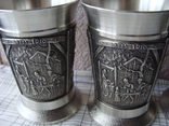 Коллекционные бокалы стаканы стопки фужеры (4 штуки). Клеймо., фото №12
