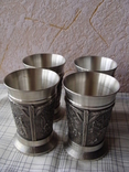 Коллекционные бокалы стаканы стопки фужеры (4 штуки). Клеймо., фото №22