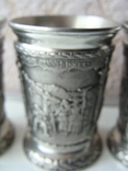 Графин кувшин ваза + 4 рюмки стопки стакана. Клеймо Artina SKS 95%Zinn., фото №22