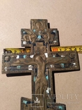 Крест киотный с эмалями, фото 3