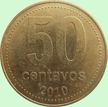 70.Аргентина 50 сентаво, 2010 год, фото №3