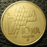 10 крон Норвегія 1995, фото №2