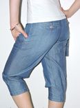 Хорошие бриджи капри облегченній джинс рр 26, photo number 2
