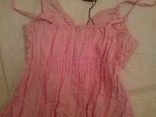 Майка-туника-блузка с деревянными бусами розовая рр С, photo number 10