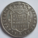 4 Mark Dansk 1685 Christian V, фото №2