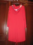 Платье в спортивном стиле с капюшоном красное рр С, фото №4