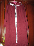 Платье в спортивном стиле с капюшоном цвет марсала (бордо) рр М, фото №3