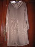 Платье в спортивном стиле с капюшоном цвет капучино рр С, фото №5