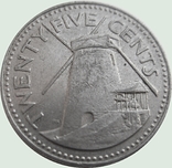 57.Барбадос 25 центов, 1987 год, фото №2