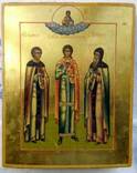 Икона Святой Пантелеймон с предстоящими, фото №2