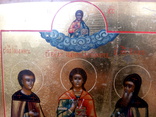 Икона Святой Пантелеймон с предстоящими, фото №3