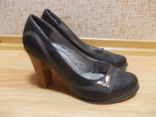 Туфли женские чено-коричневые 37 размер стелька 23 см, фото №6