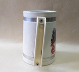 Бокал пивной 250 лет Тепловозострой , металлокерамика ,  1995 г. , 0,5  литра , бирофилия, фото №5