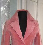 Стильная  женская замшевая куртка-пиджак Leathertex. Англия. Лот 95, фото №2
