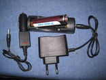 Зарядное для аккумулятора 18650 + аккумулятор №1, фото №2