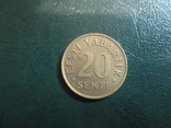 20 сенти Эстония  1992 г, фото №2