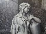 Гюстав Доре, гравюра Иисус и самаритянка. 1885 год. Оригинал. Швеция., фото 9