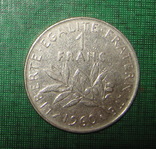 Франция 1 франк 1960, фото №2