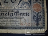 Бона 20 марок  1915 г. Германия., фото №4