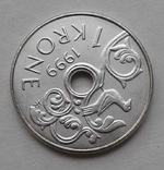 Норвегія 1 крона 1999 року, фото №3